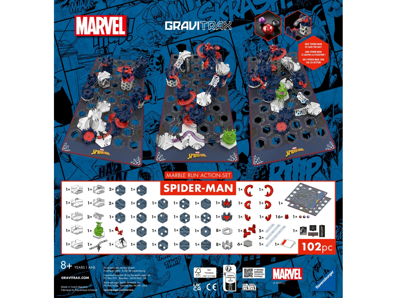 Gravitrax action set spiderman m