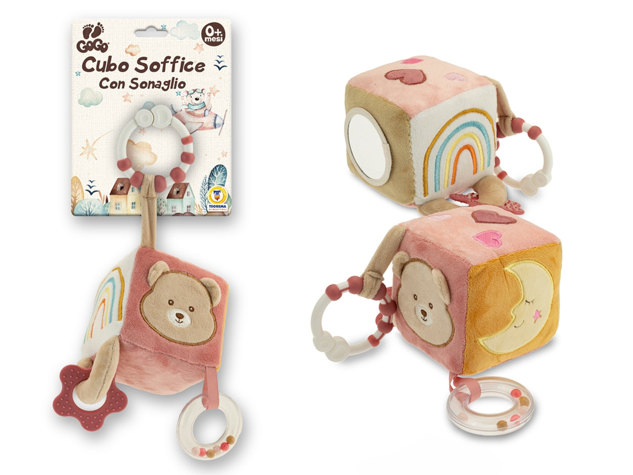 Gogo elite- cubotto sensoriale con accessori rosa