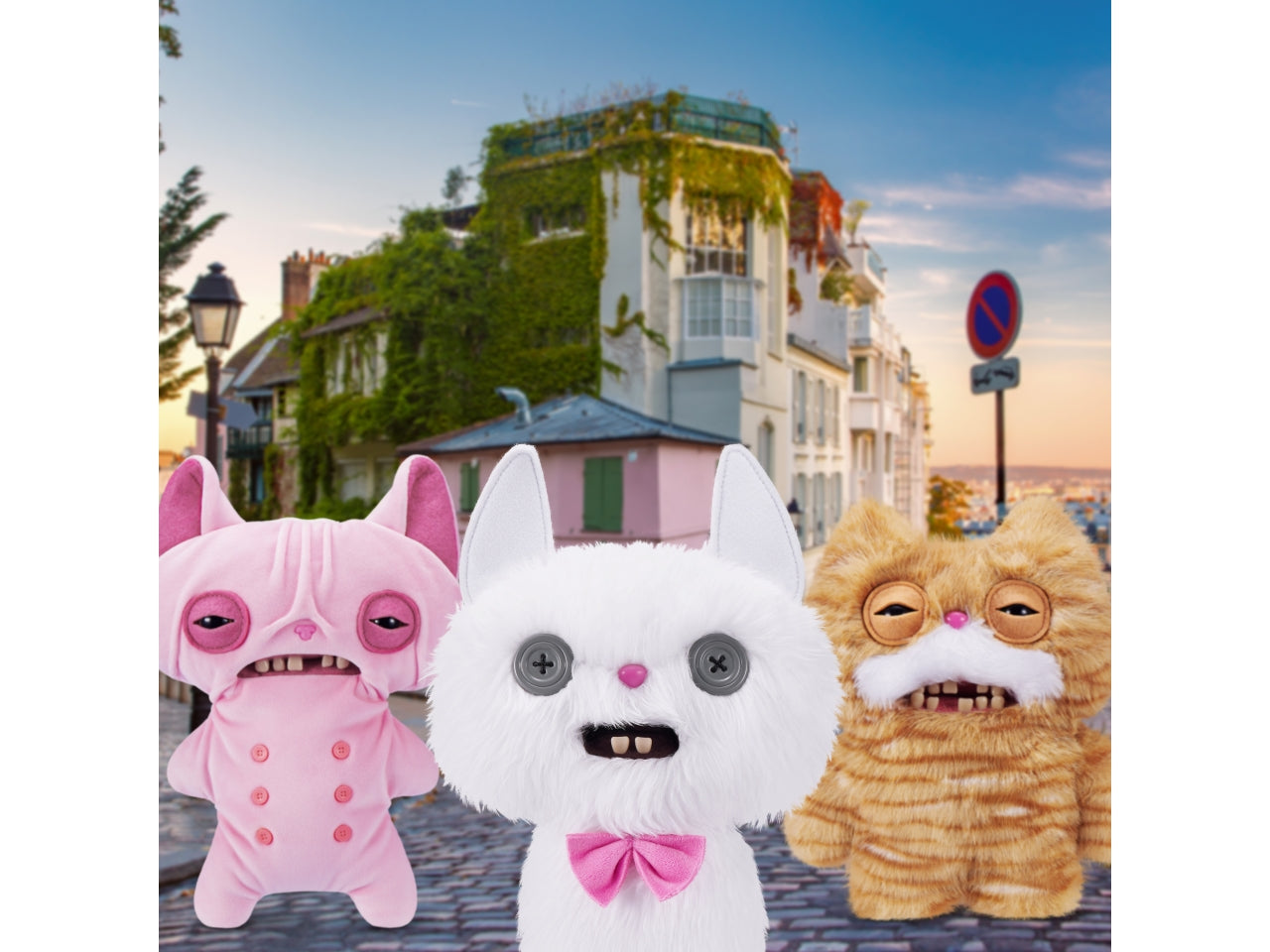 Peluche Fuggler Alley Cats da 22 cm