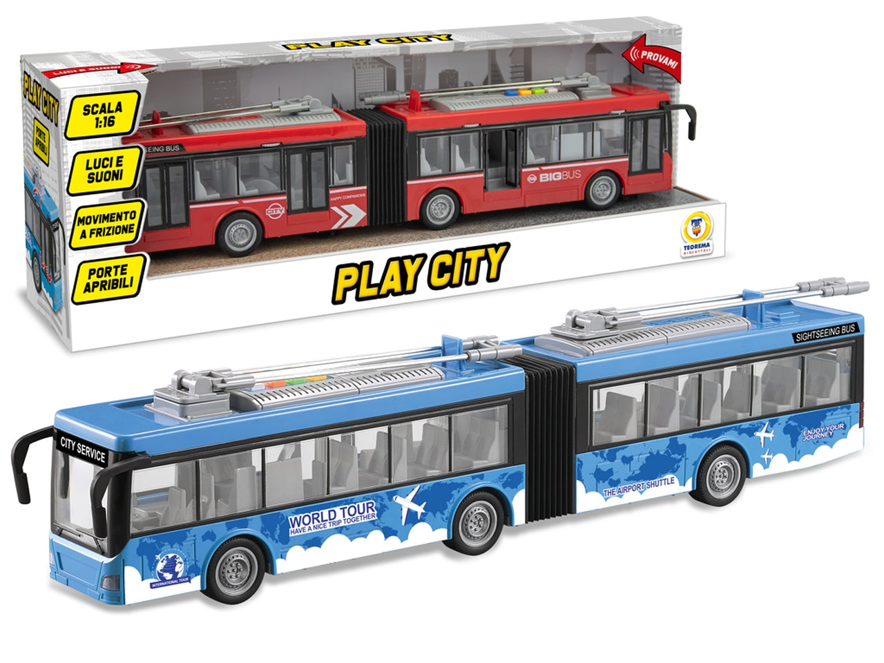 Play city - citybus a frizione luci e suoni