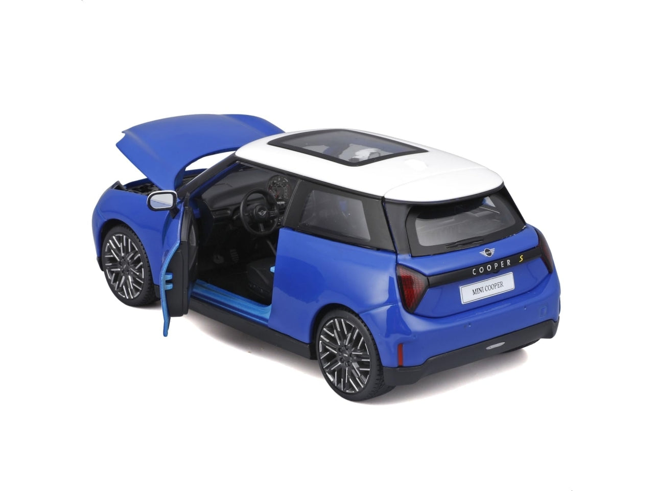 2024 mini cooper se (j01)  scala1:24 blue