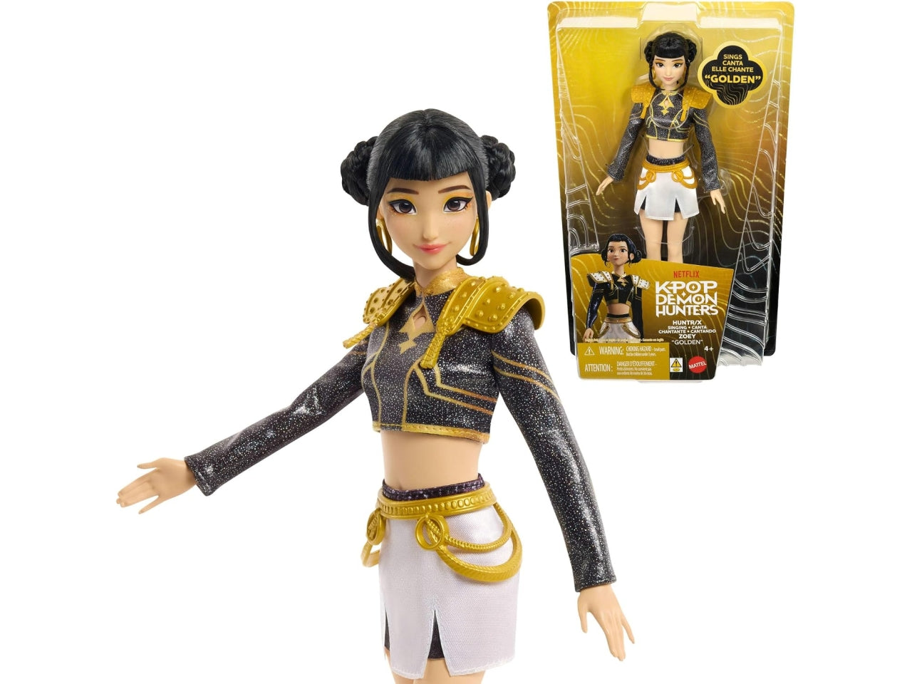 Kpop demon hunters fashion doll zoey cantante 30cm Â£