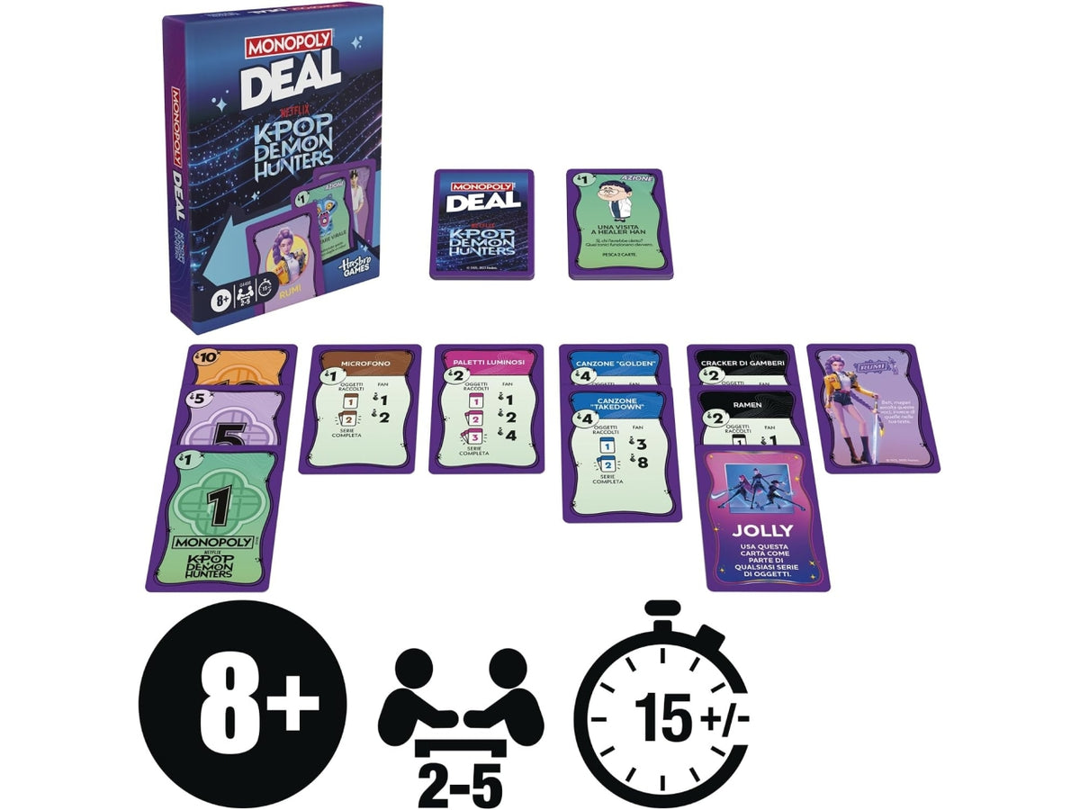 Monopoly Deal kpop Demon Hunters