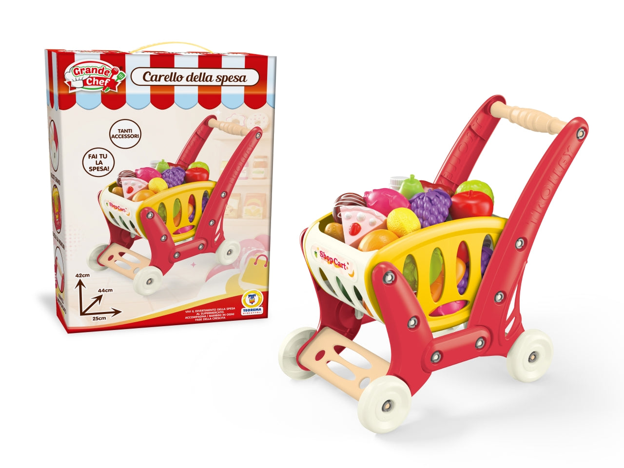 Grande chef - carrello della spesa c/accessori