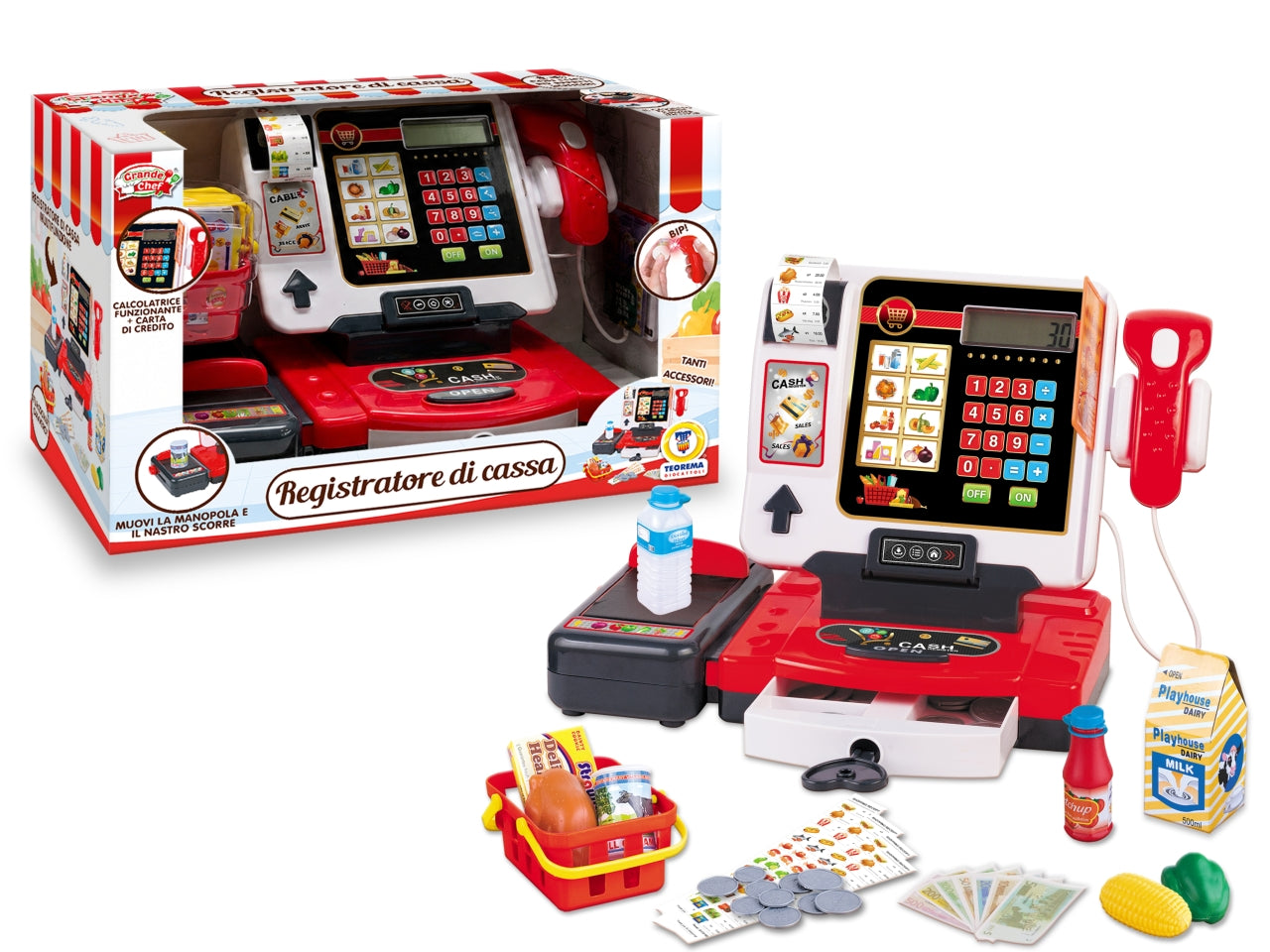 Grande chef - registratore di cassa c/accessori