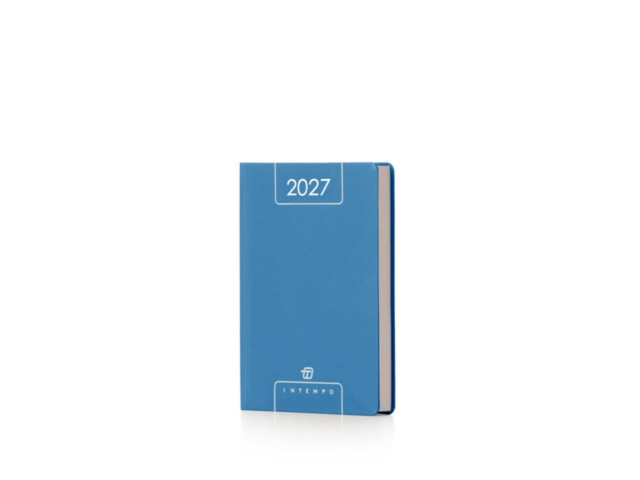 Agenda Alfa 2027 giornaliera 15x21cm in papercoat azzurro