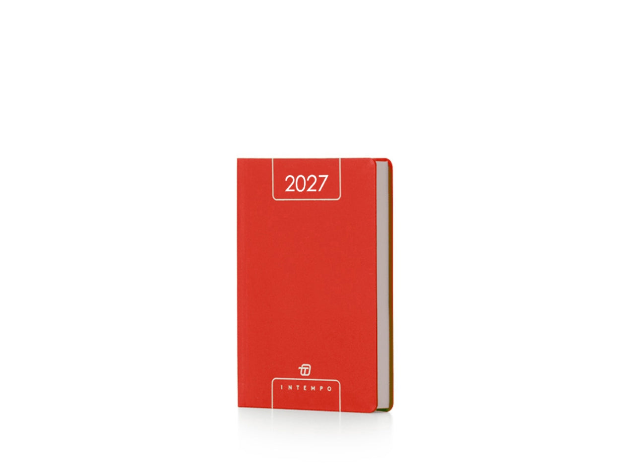 Agenda Alfa 2027 giornaliera 15x21cm in papercoat rosso