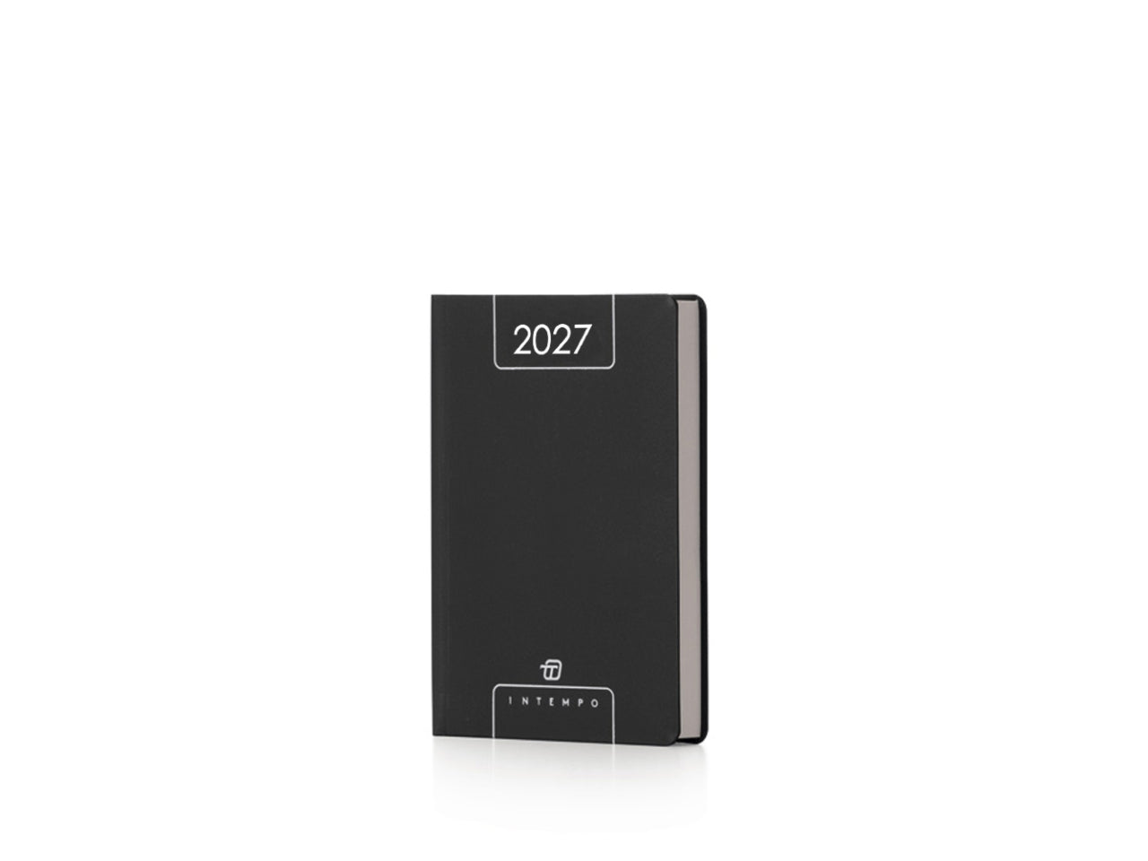 Agenda Alfa 2027 giornaliera 15x21cm in papercoat nero