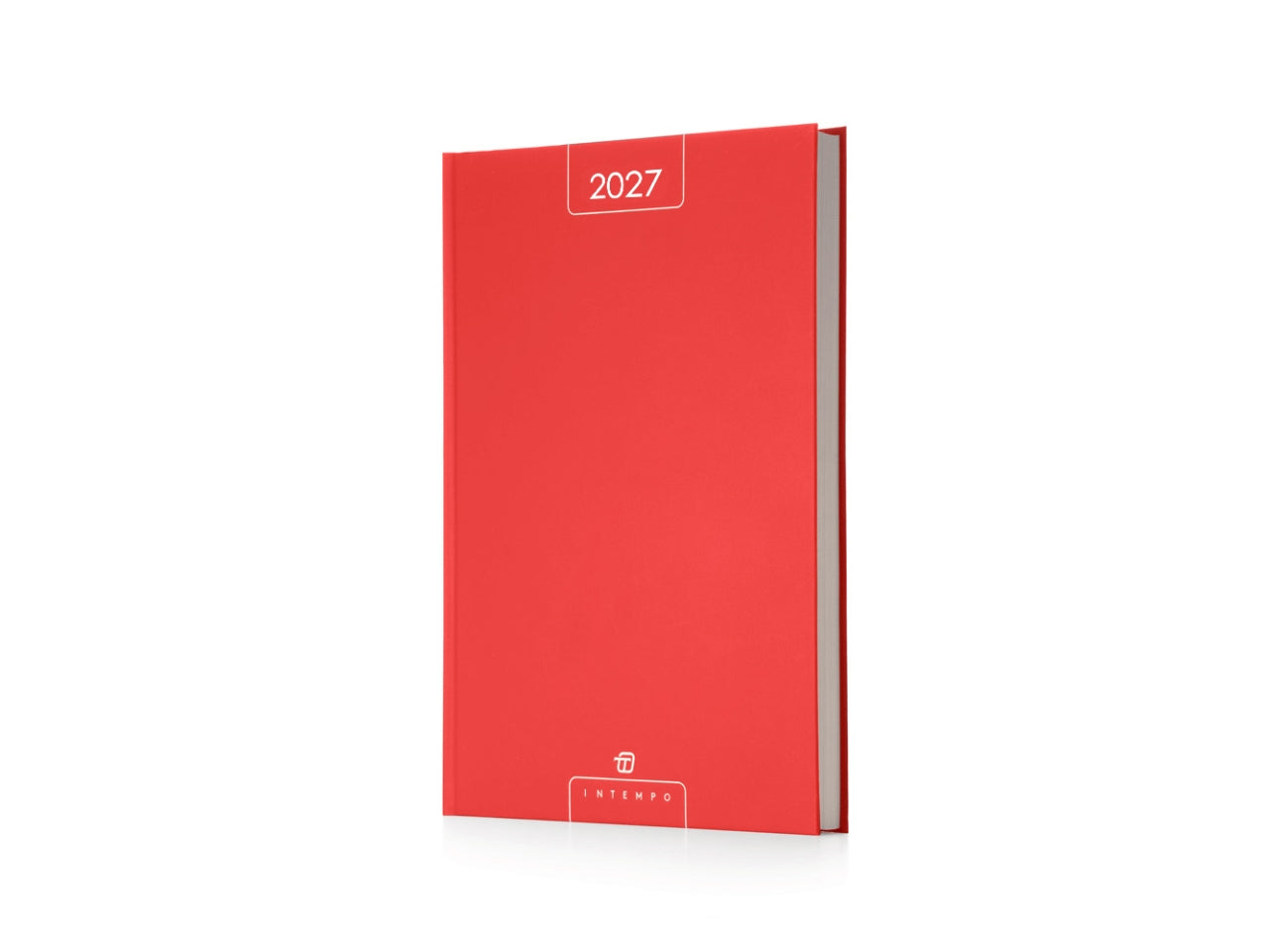 Agenda Alfa 2027 giornaliera 21x30cm in papercoat rosso