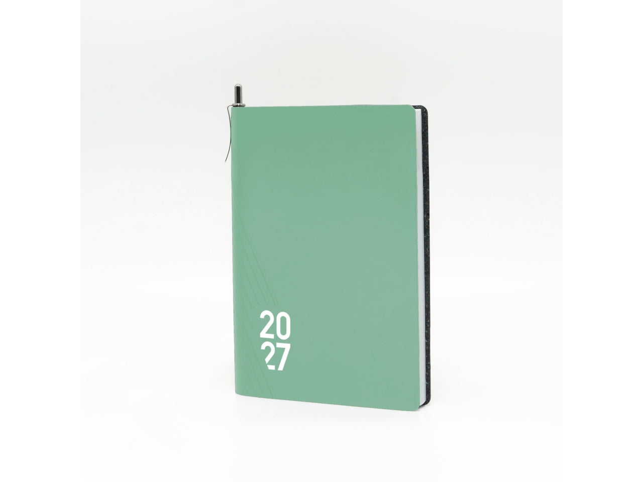 Agenda Kairos 2027 giornaliera 10x15cm in cuoio rigenerato, colori assortiti