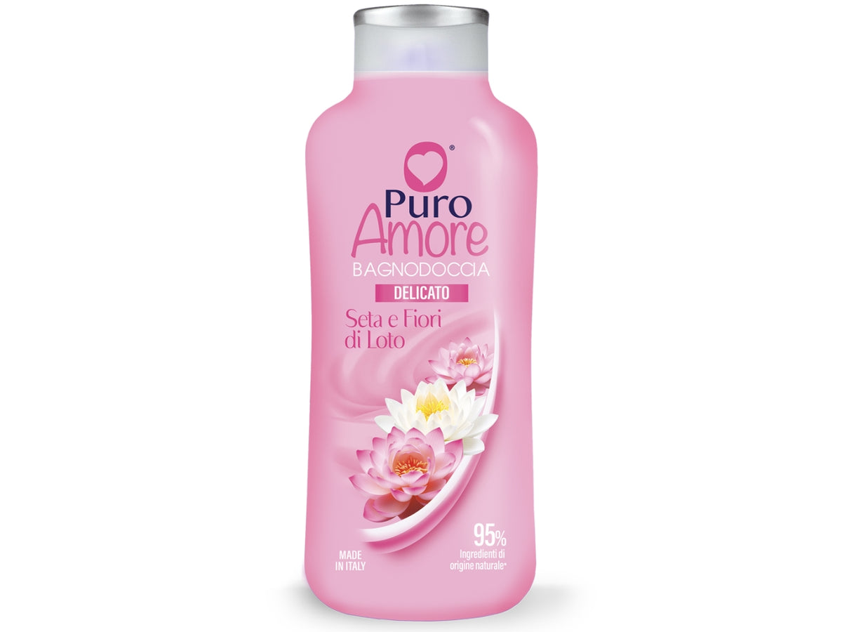 Puro Amore bagno doccia 650ml seta e fiori di loto