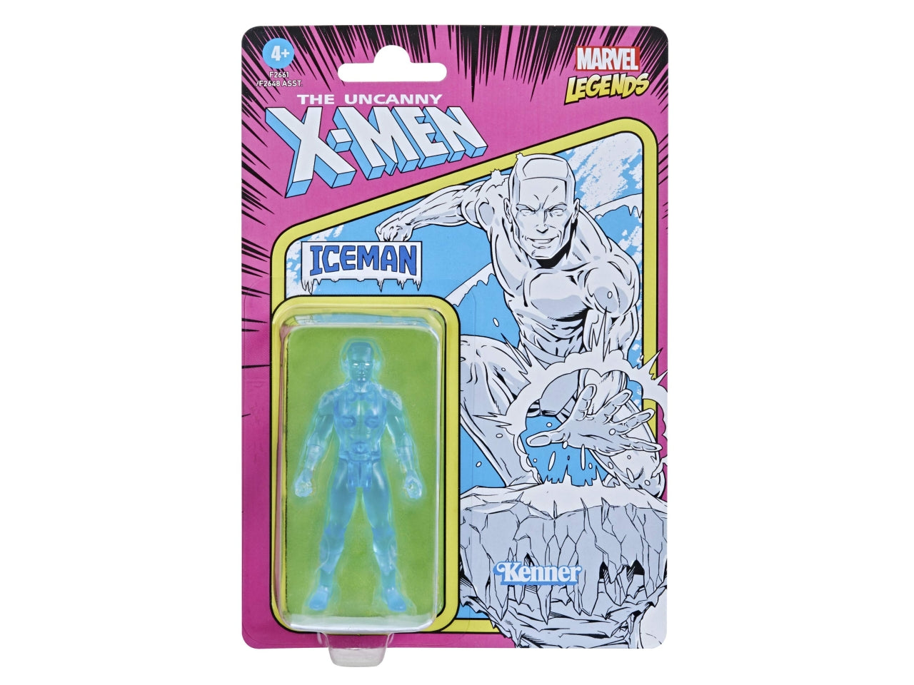 Marvel ice man retro series action figure da collezione