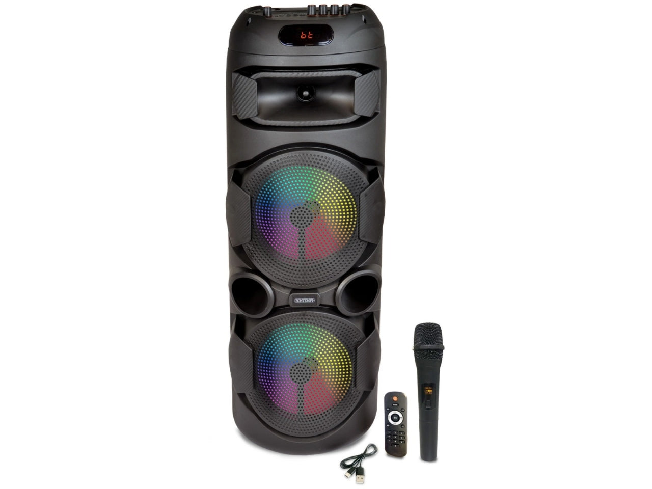 Cassa wireless con microfono wireless e luci RGB