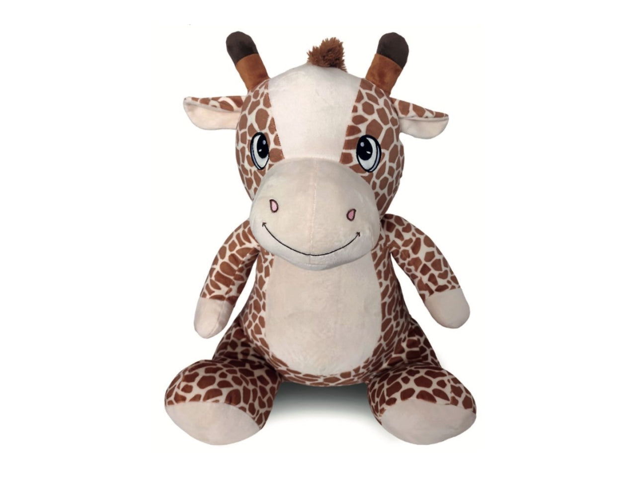 Peluche Giraffa seduta 55cm occhi ricamati cartoon