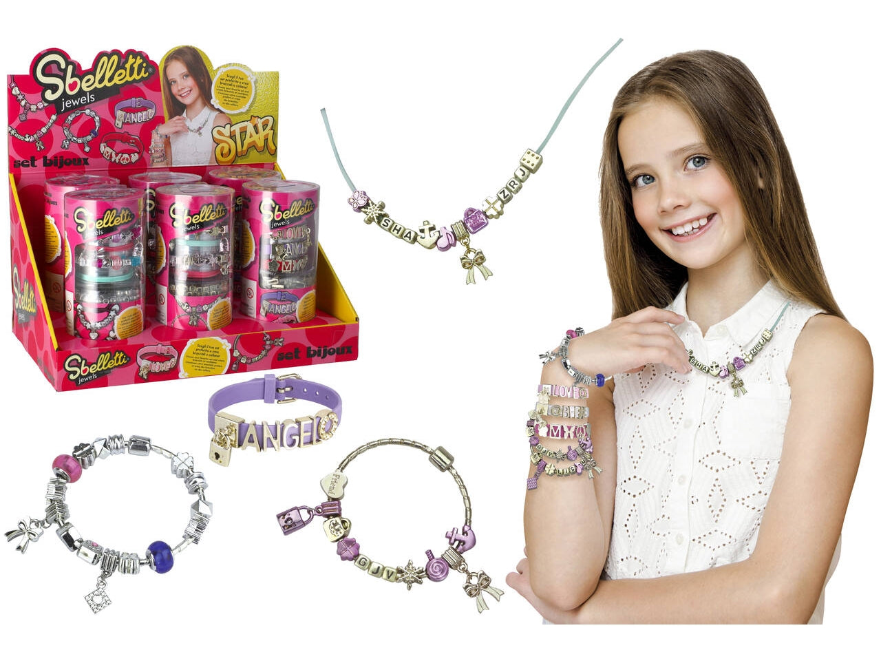 Sberletti set crea braccialetti con charms in 3 assortimenti