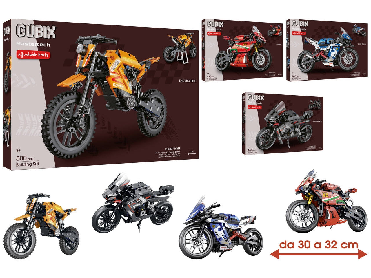 Cubix moto in 4 assortiti