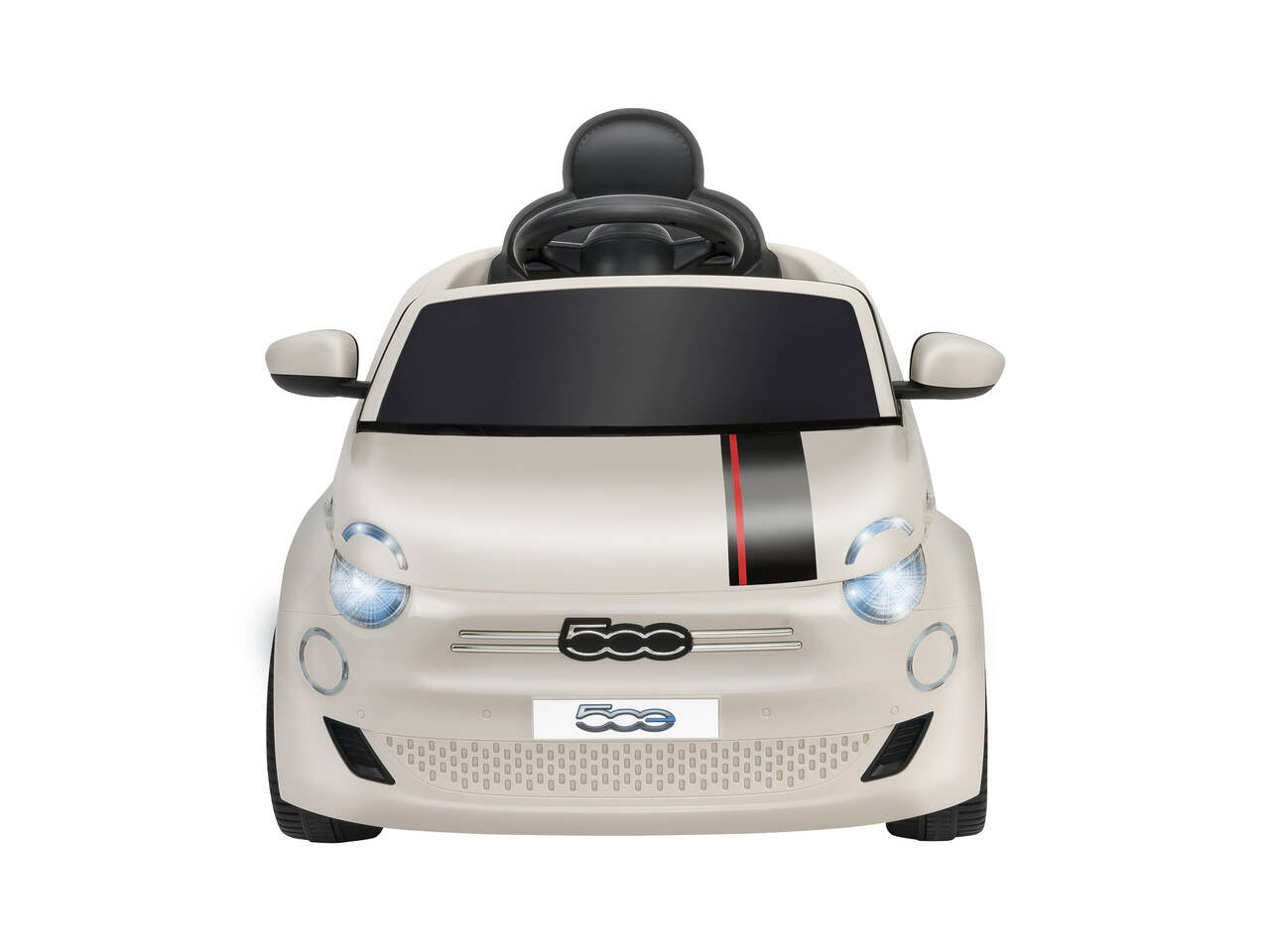 Auto Fiat 500 con radiocomando 12,6v 4,5ah bianca