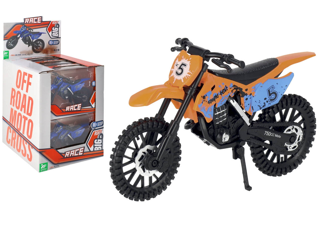 Motocross scala 1:12  3 colori assortiti