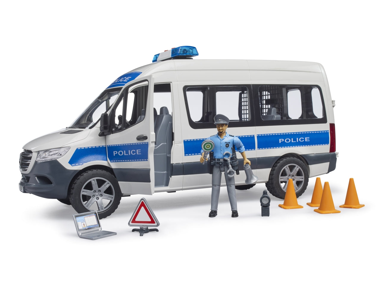 MB sprinter polizia con luci e suono