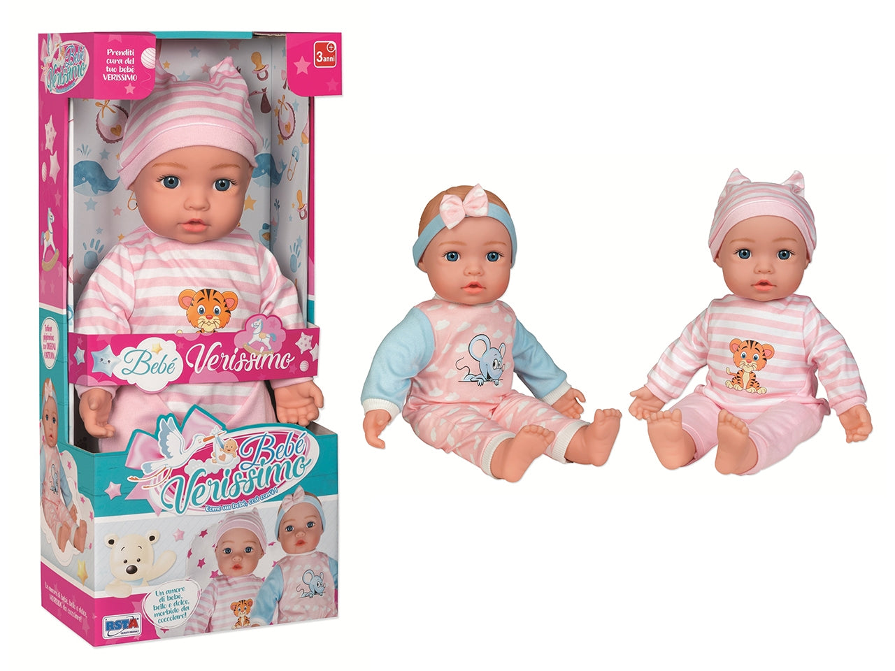 Bambola bebe verissimo 40cm morbido