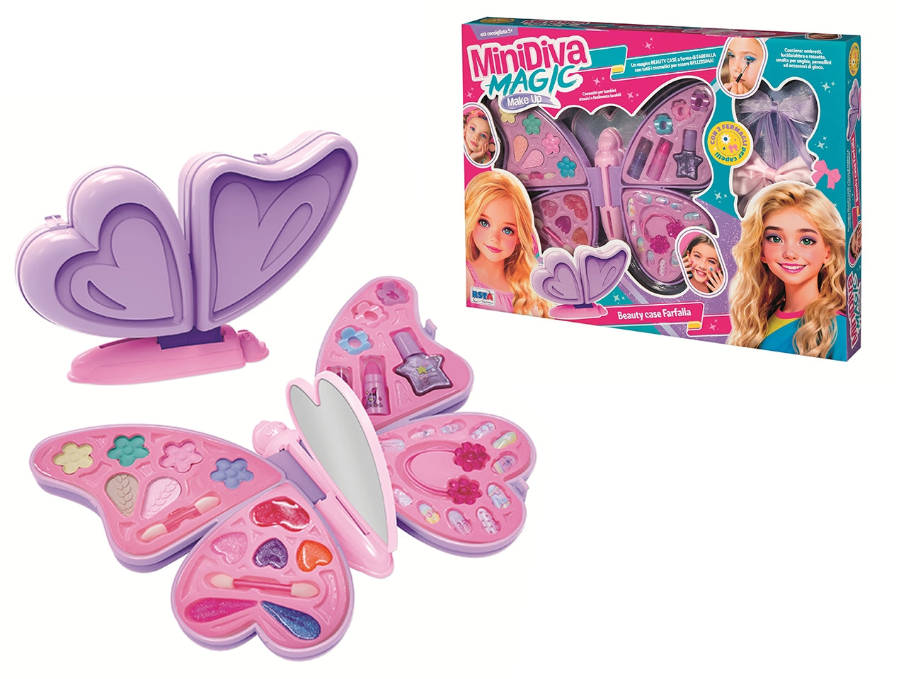 Minidiva trousse farfalla magic make up con trucchi