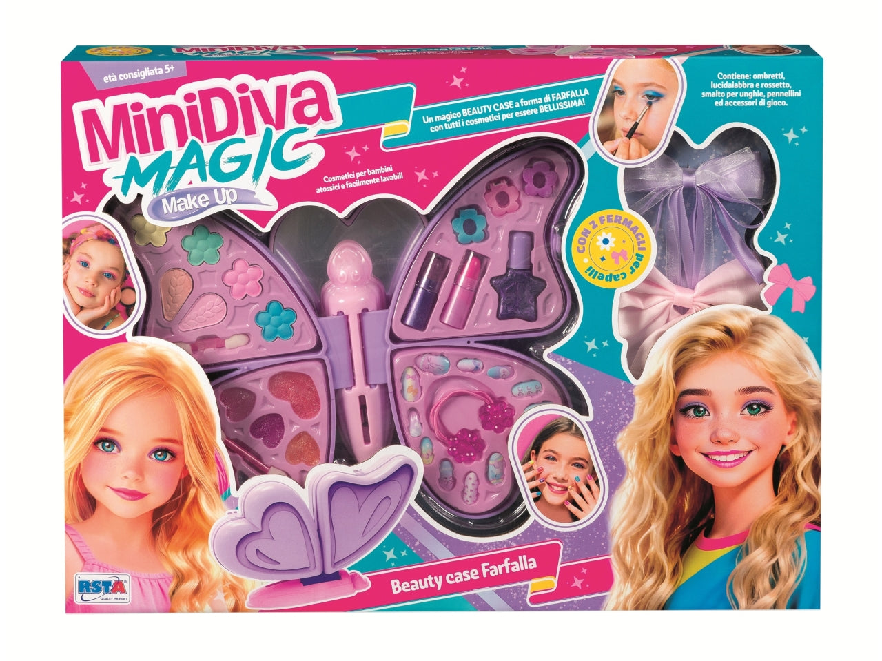 Minidiva trousse farfalla magic make up con trucchi