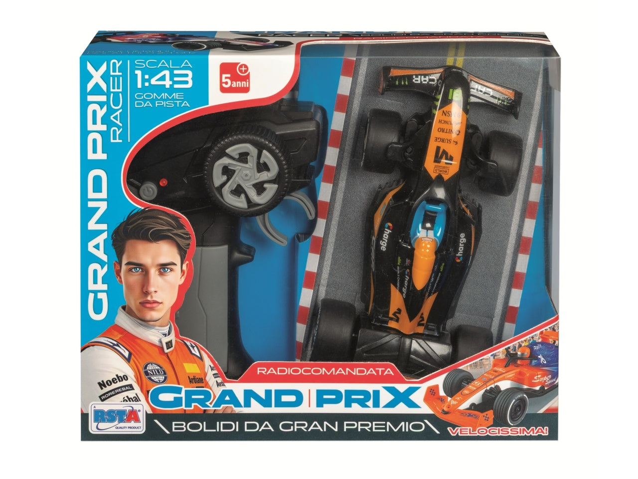 Mini radiocomando formula racer, 4 funzioni in 3 assortimenti