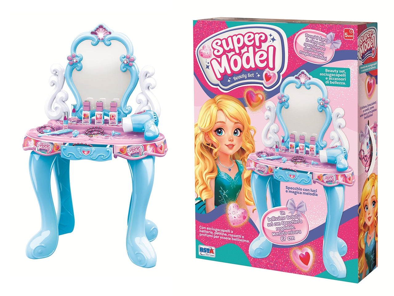 Specchiera con accessori principesse bellissime