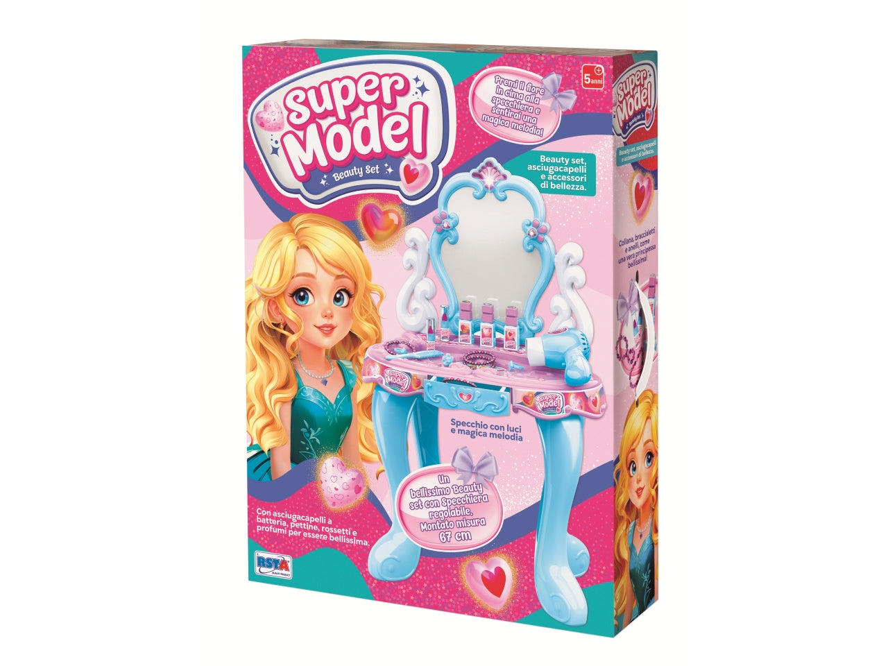 Specchiera con accessori principesse bellissime