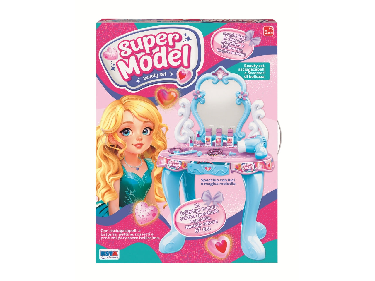 Specchiera con accessori principesse bellissime
