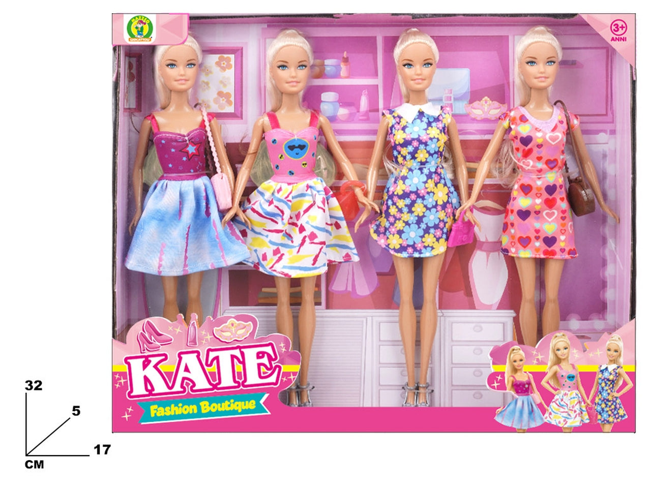 Fashion dolls confezione 4 bambole