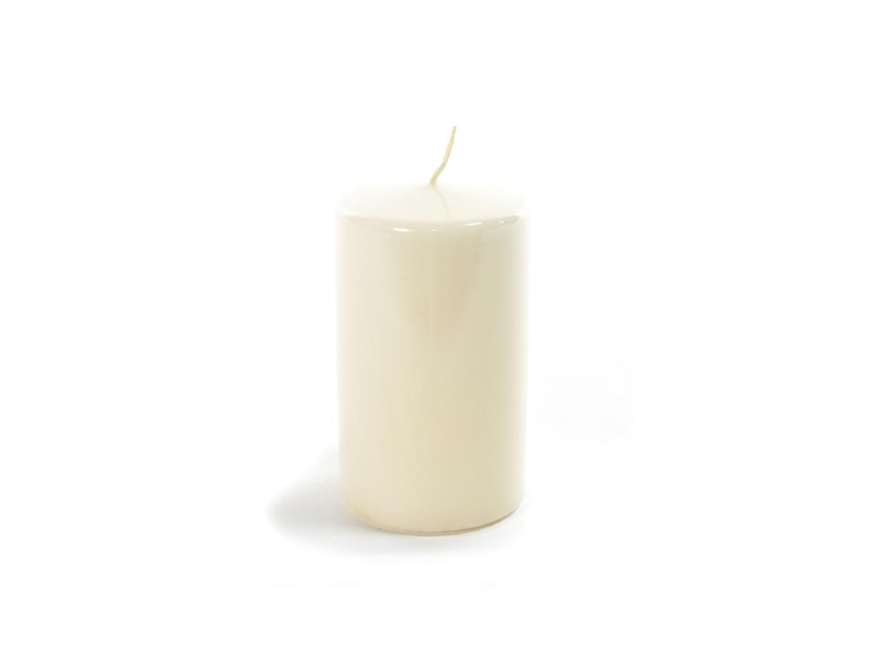 Candela moccolo 5xh.7cm avorio lucido