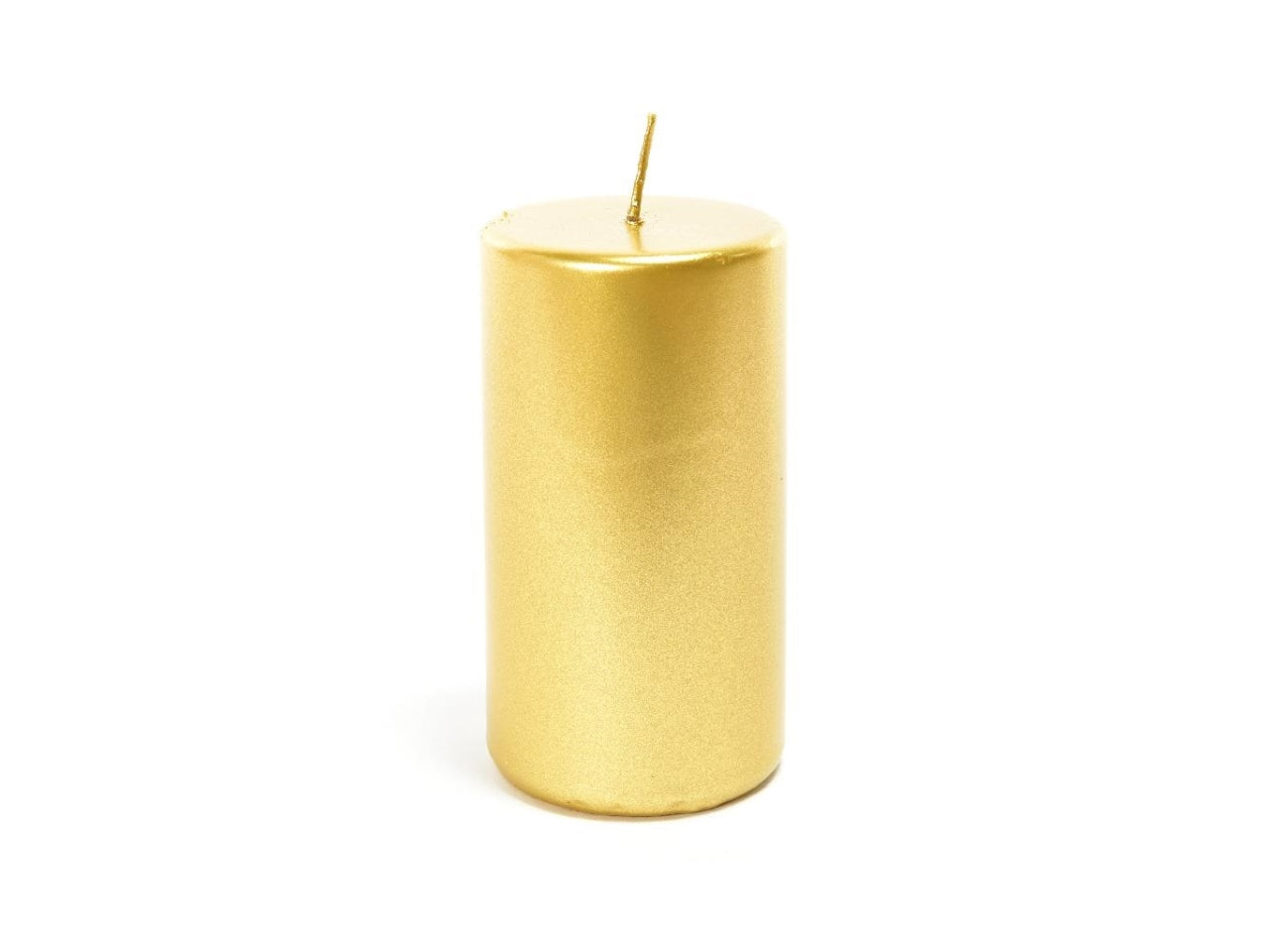 Candela moccolo 5x15cm oro