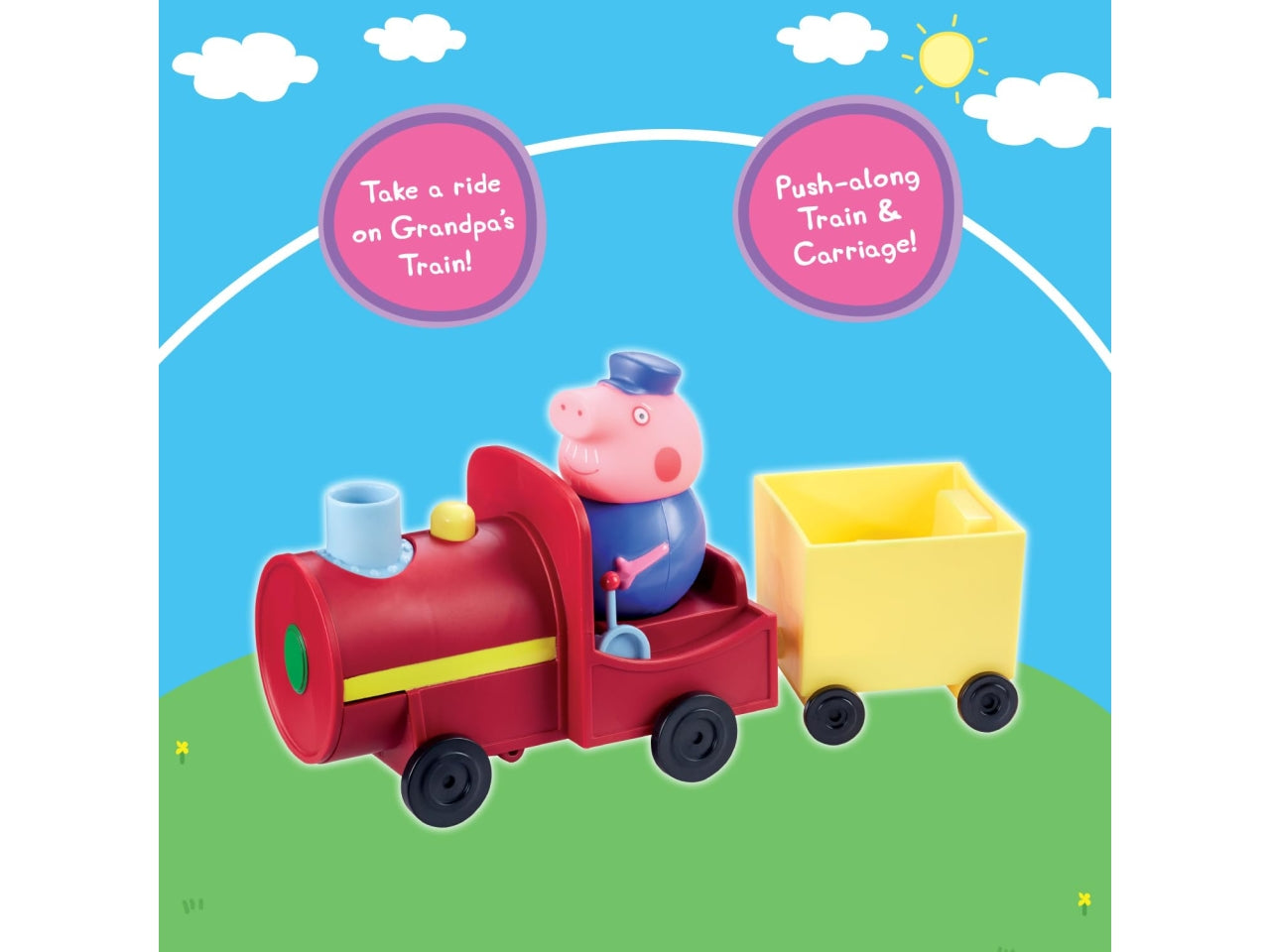 Peppa pig grandpa train & carriage