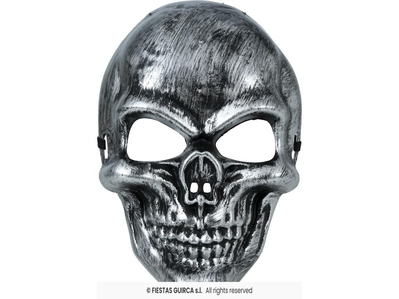 Maschera teschio in pvc grigia