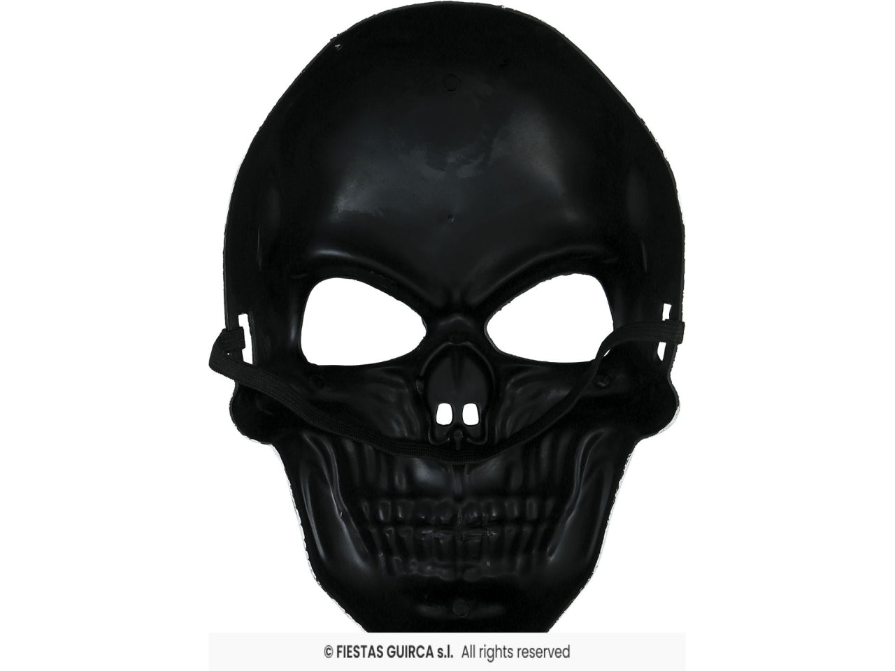 Maschera teschio in pvc grigia