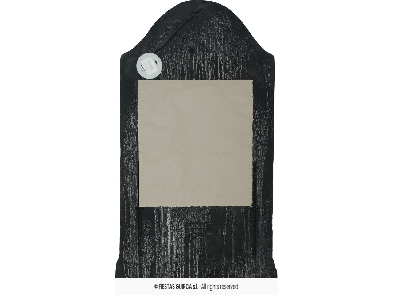 Lapide teschio pirata in pvc 90x50cm con luce e suono