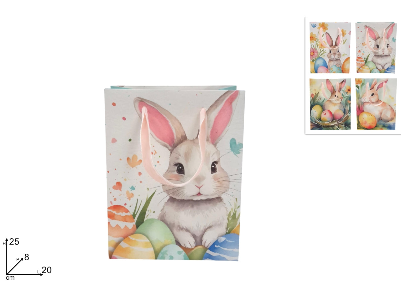 Shopper Buona Pasqua 25x20x8cm assrtite