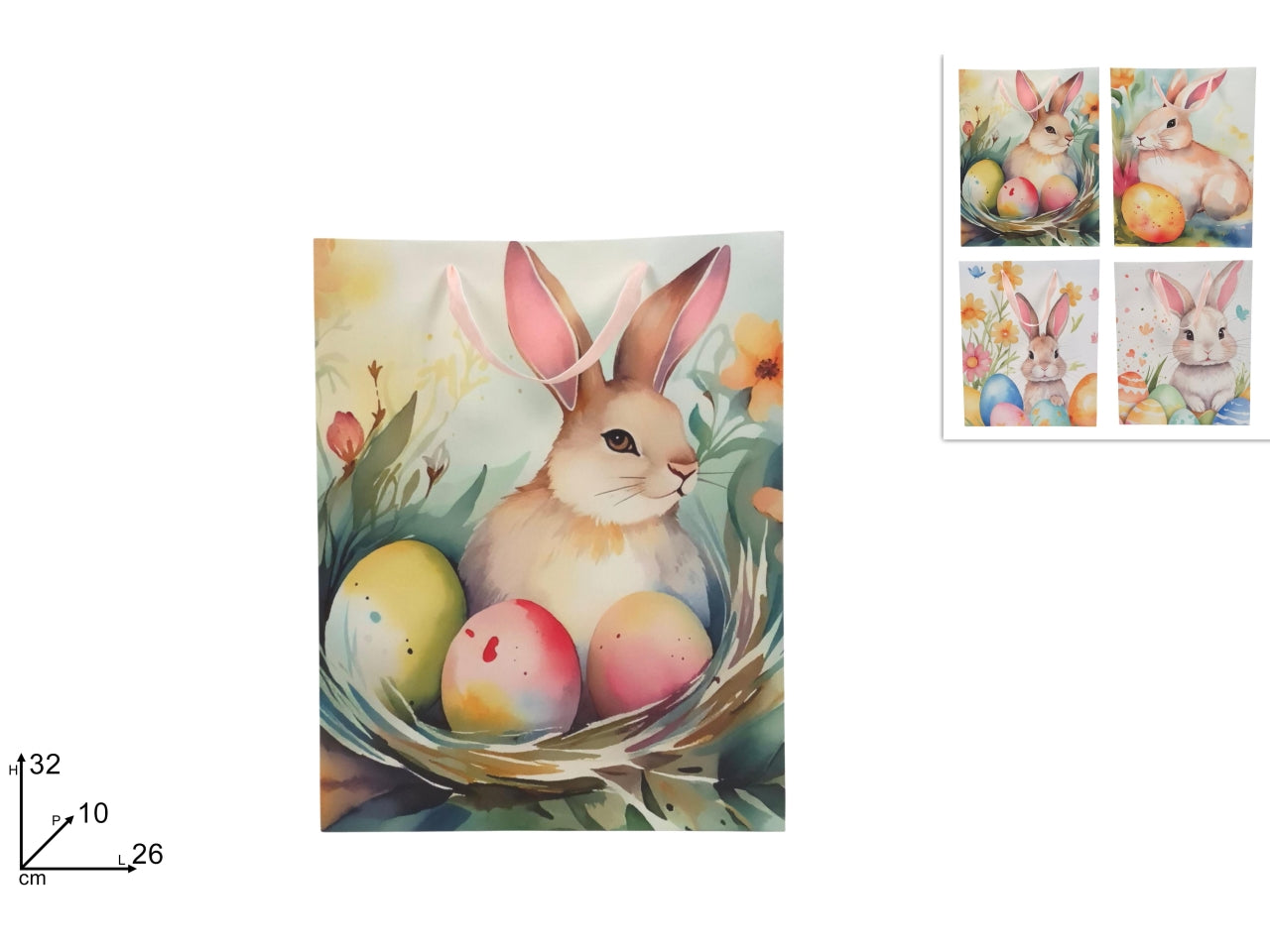 Shopper Buona Pasqua 25x33x10cm assrtite
