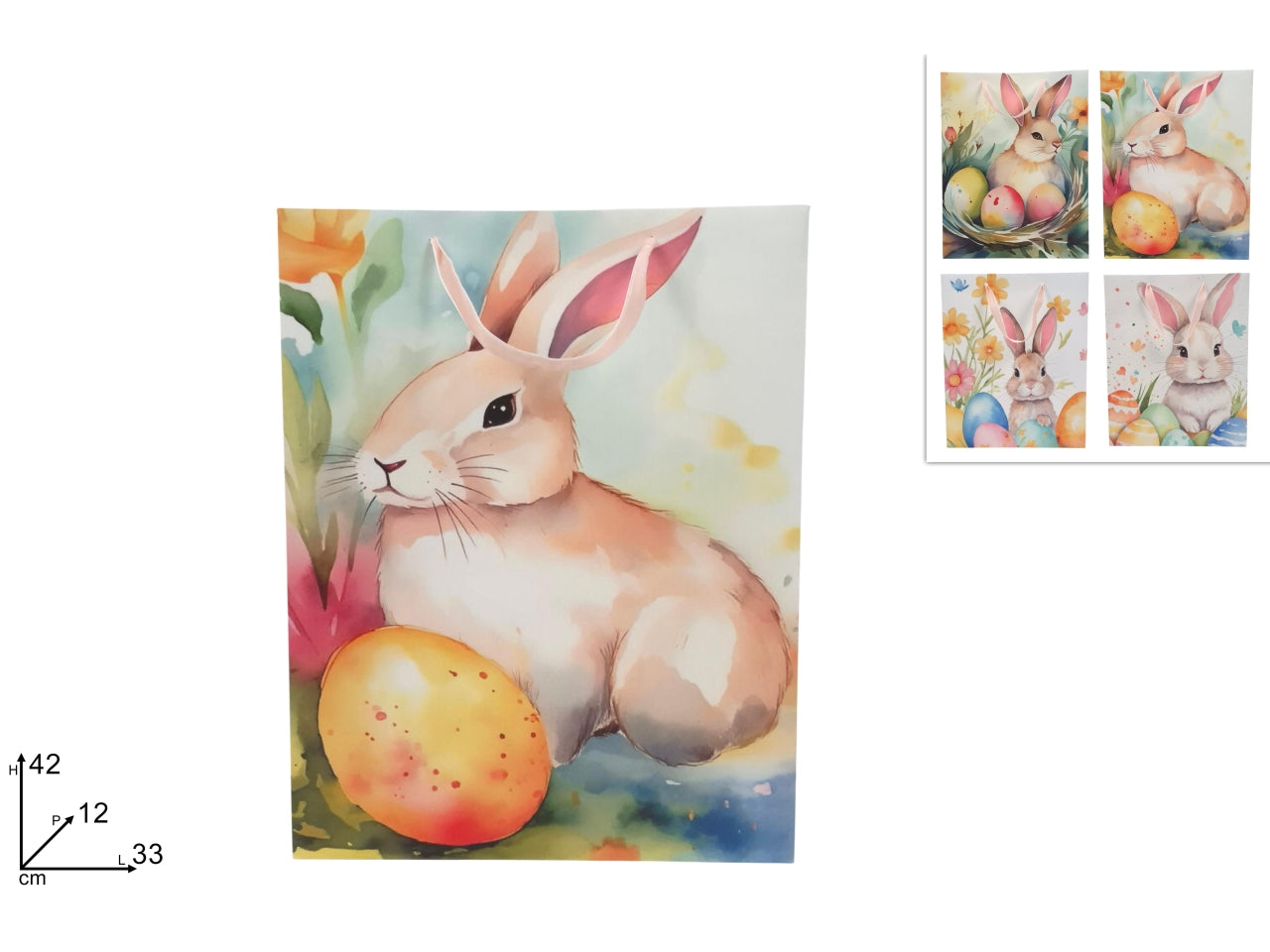 Shopper Buona Pasqua 33x42x12cm assrtite
