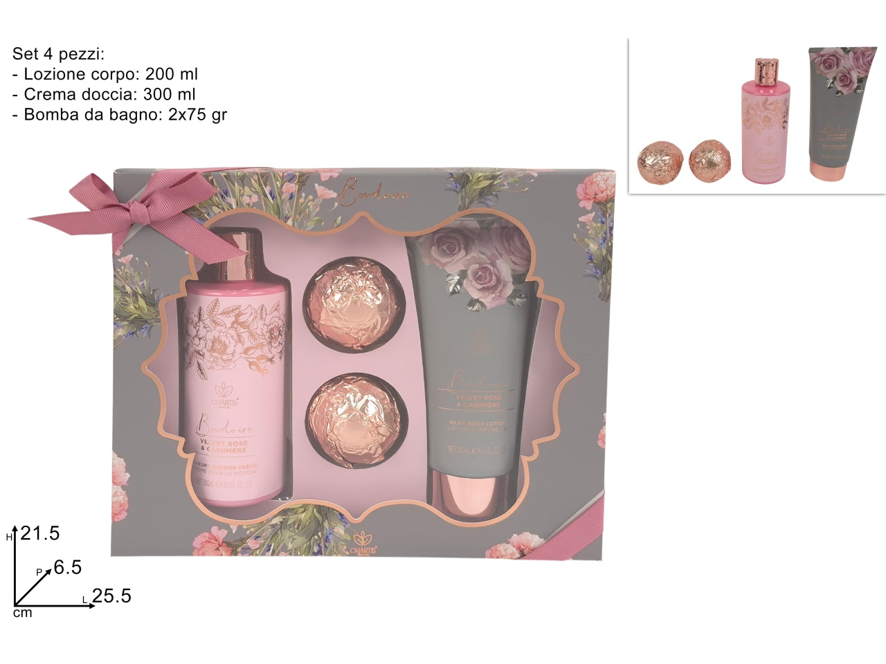 Confezione regalo linea corpo donna set 4pezzi