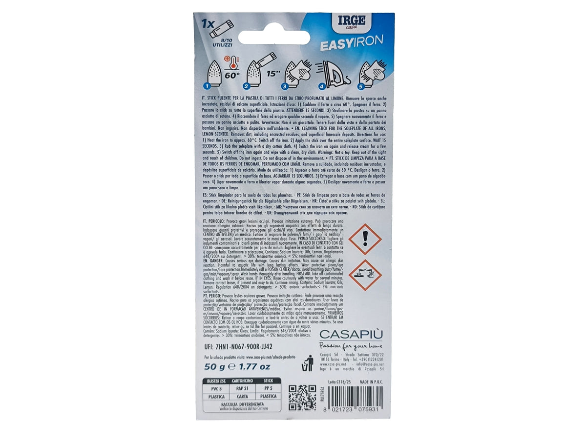 Irge stick pulizia ferro stiro 1 pezzo 50gr