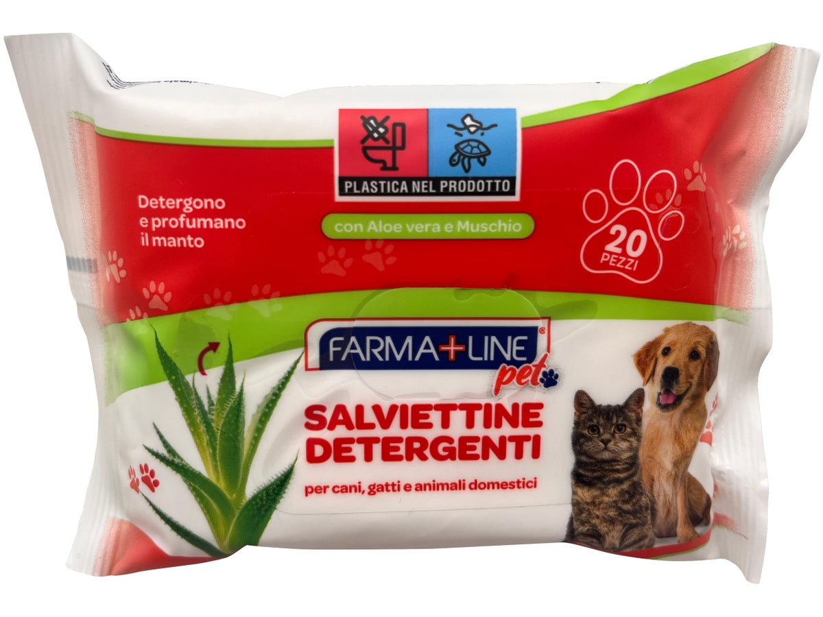 Farma line salviette profumate 20 pezzi pet