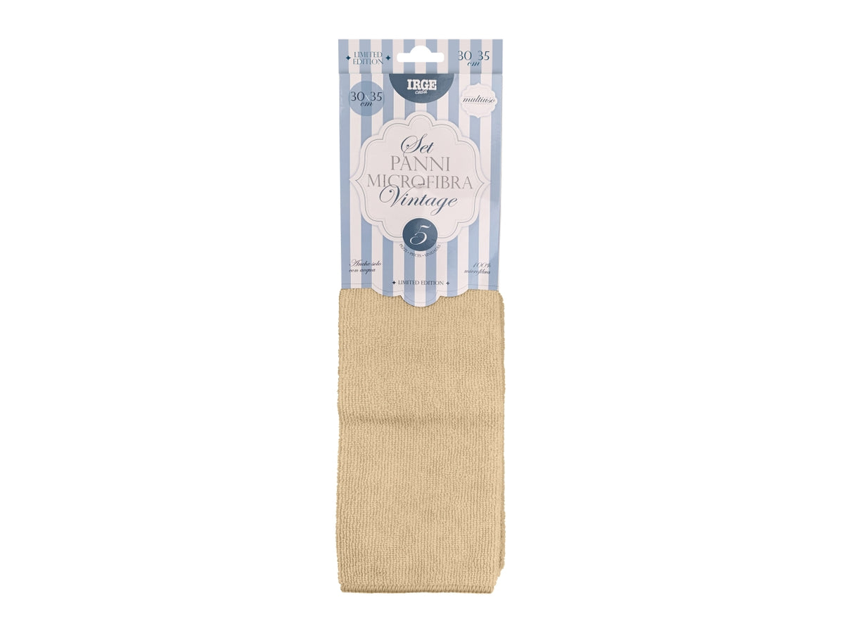 Irge panno microfibra 5 pezzi 30x35cm vint
