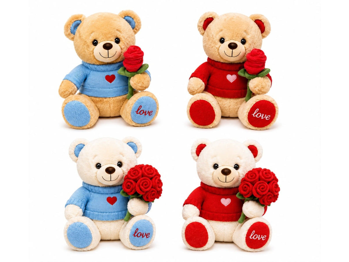 Peluche orso Teddy con maglioncino 45cm