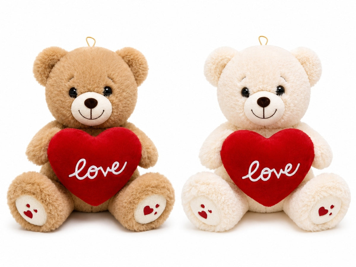 Peluche orso Teddy cuore love rosso 60cm