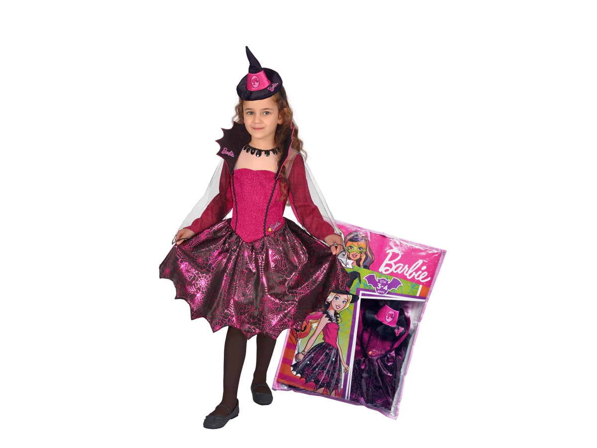Costume Barbie strega fashion taglia 4/5 anni