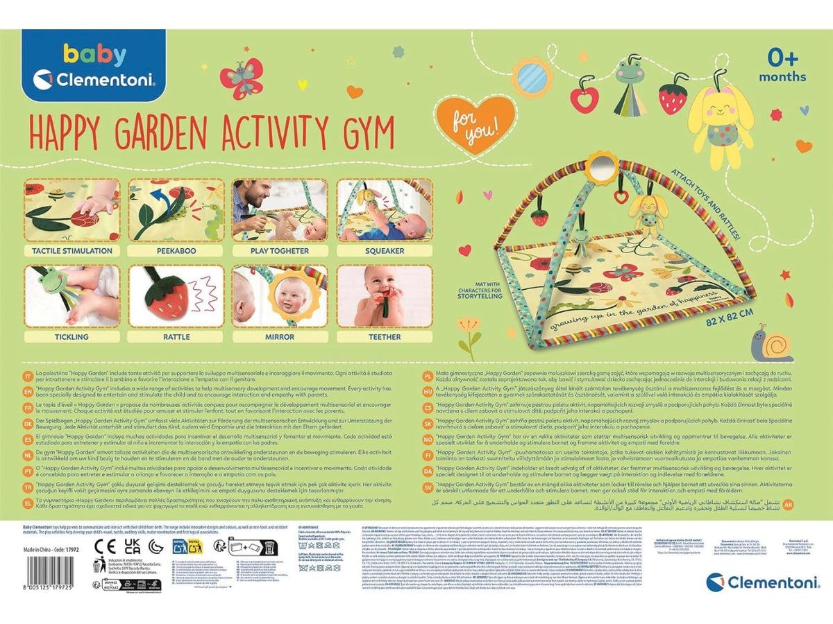 Baby clementoni tappetino palestrina garden of happiness play gym