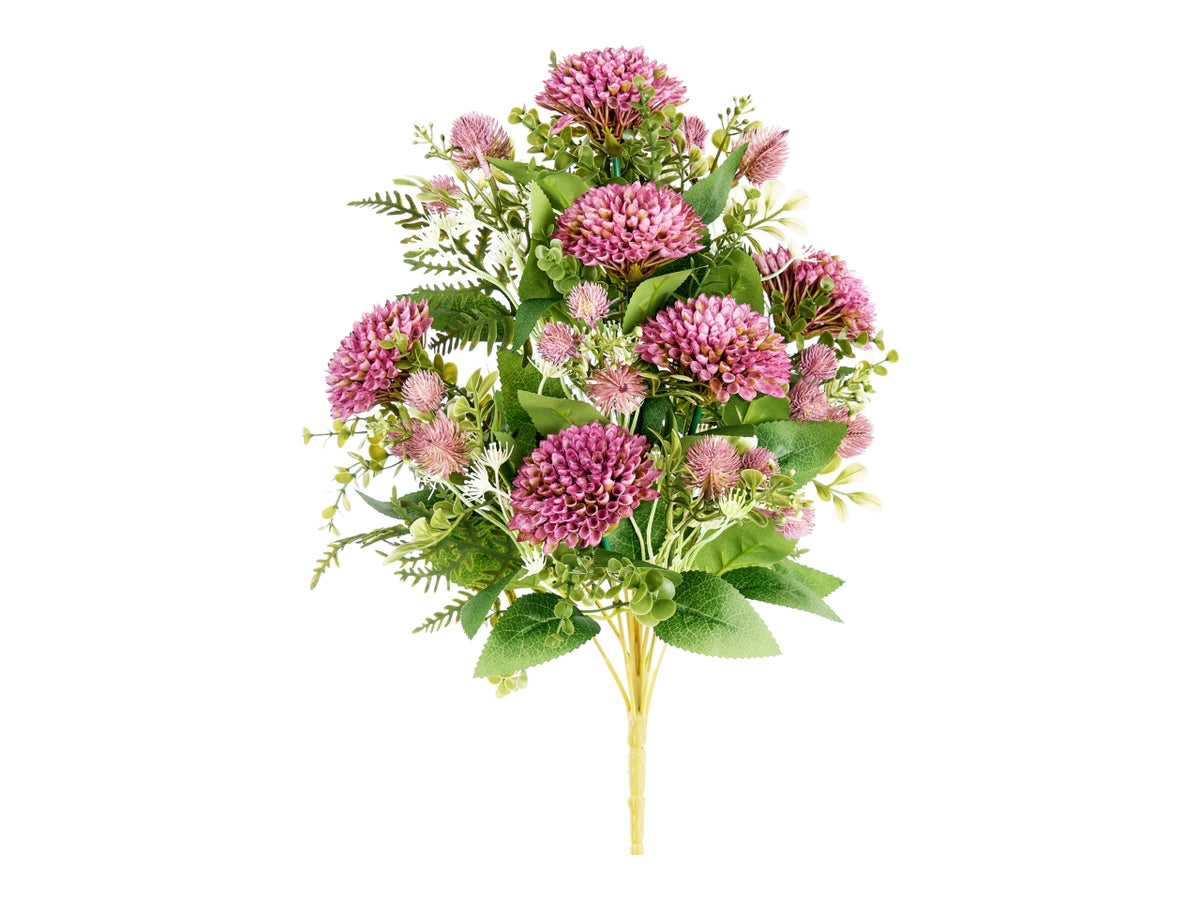 Mazzo pon pon 12rami 45cm lavanda