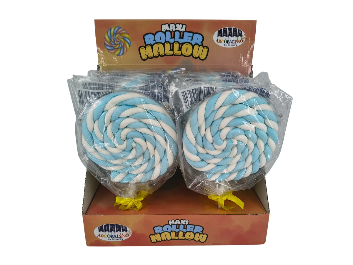 Lecca lecca roller marshmallow 60gr bianco/azzurro